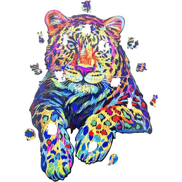 602210 - Djurträpussel: Tiger A3 - 161 st - Unika former - Vuxenpussel - Presentförpackning - Från 12 år. Tiger