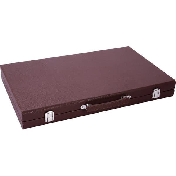 Engelhart lyx backgammon - 250525 - högkvalitativa material - pärlemorfärgade tärningar och polletter