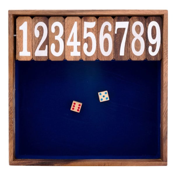 Shut The Box 2 spelare - Trac Game - Ekologiskt träspel - från 6 år