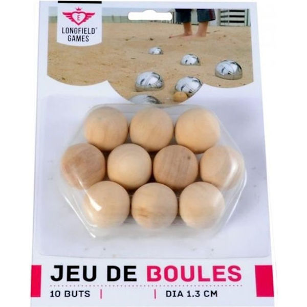 Trägrisar - Ej specificerat - Set om 10 - Diameter 1,3 cm - Petanque - Barn/Blandat