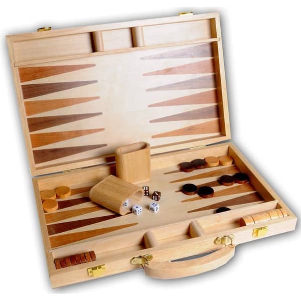 Brädspel - BUFFALO - Buffalo Backgammon - Inlagt trä - Vuxen - 30 min