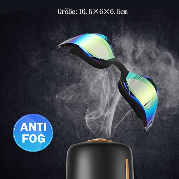 Anti-imma Anti-bländning UV-resistent testvinnare/vuxen/ungdom/män, professionella simglasögon glasögon--Stil:2 Svart