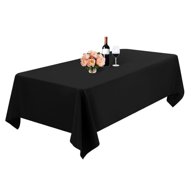 228*336 cm rektangelduk polyester bordsduk, fläckbeständig och skrynklig polyester cover