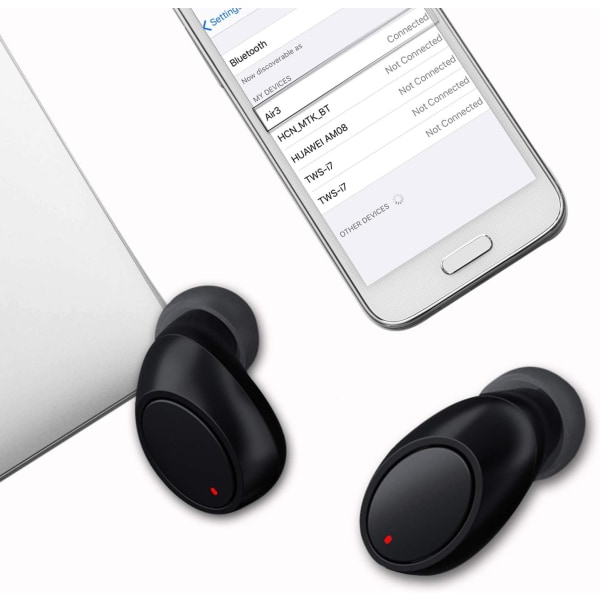 Air-3 True Wireless Earbuds Bluetooth 5.0 hörlurar Hörlurar med case Brusreducerande hörlurar IPX5 Vattentäta stereo in-ear hörlurar