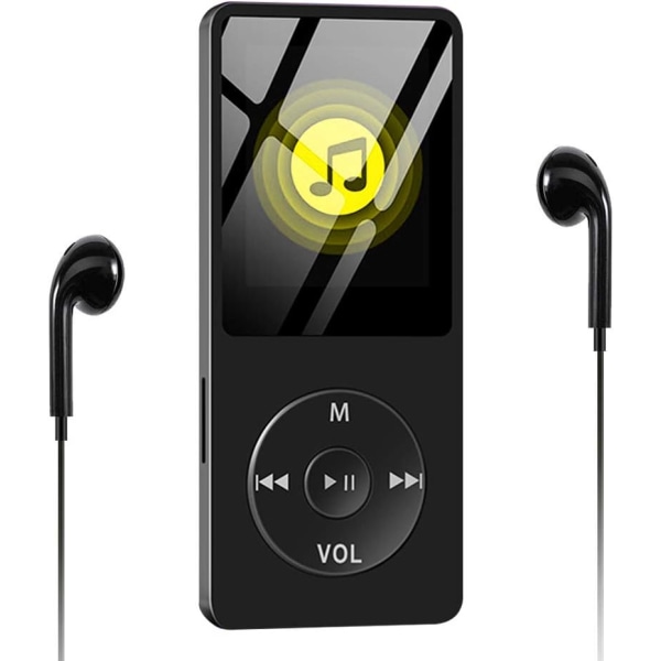 MP3-spelare, Wodgreat 8GB MP3-spelare Sport MP4-spelare 100 Stunden Standby-Zeit Verlustfreien Klang Musik Player mit Kopfhörer Lautsprecher FM Radio
