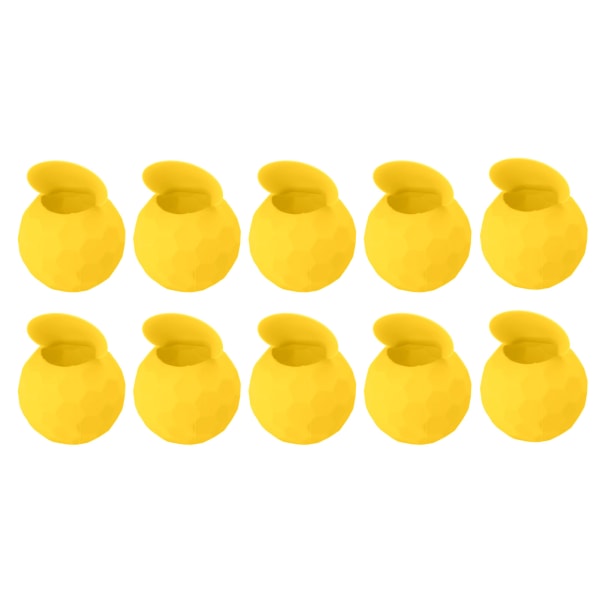 10 st Återanvändbara vattenballonger Silikonvattenballonger Självtätande snabbfyllning sommarpool strandfestspelleksak gul