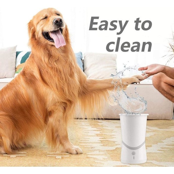 Elektrisk tassrengörare för automatisk hundtassrengöring, snabb rengöring med ett klick med mjuka silikonfötter