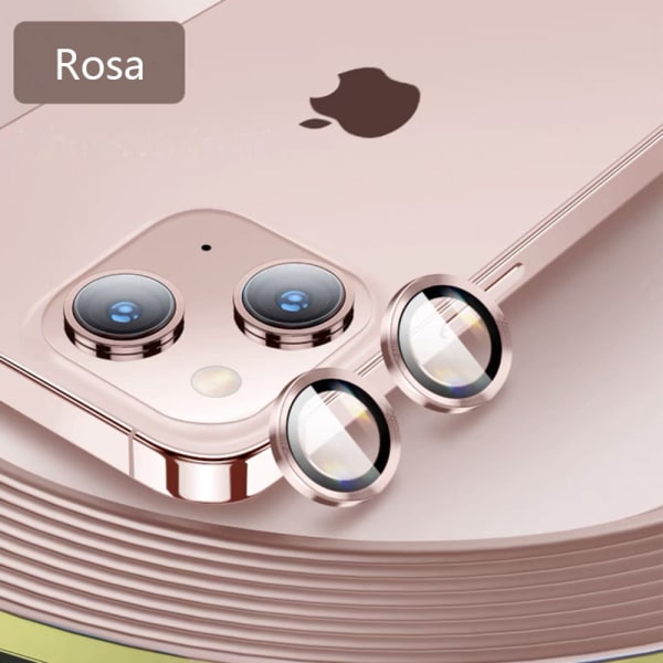 Kameraskydd för iPhone 13 Pro/ iPhone 13 Pro Max Kamera Skottsäkert glas, Custom Metal Ring Skärmskydd Härdat glas Skottsäkert