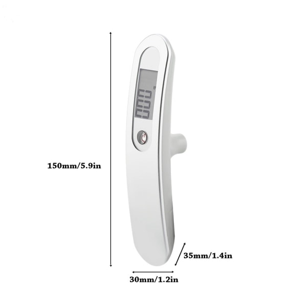 Bärbar digital LCD hängande våg Elektronisk handhållen bagagevåg