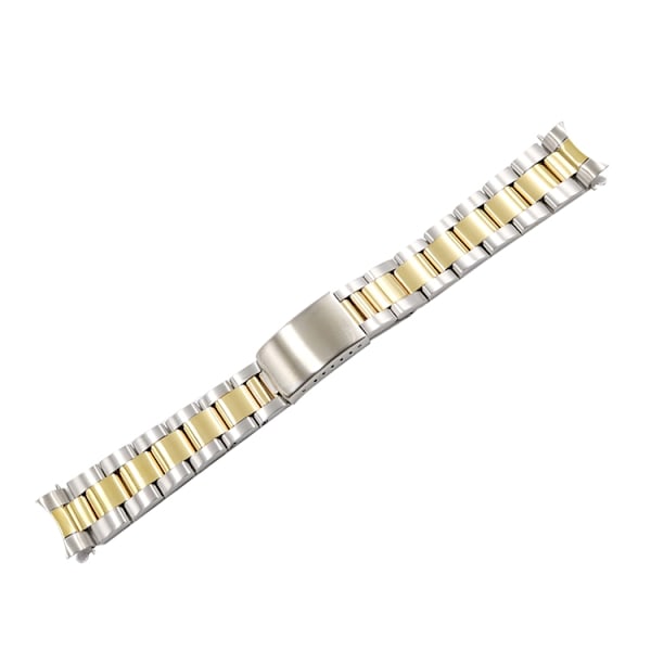 Oysterlänk two tone Silver 20mm