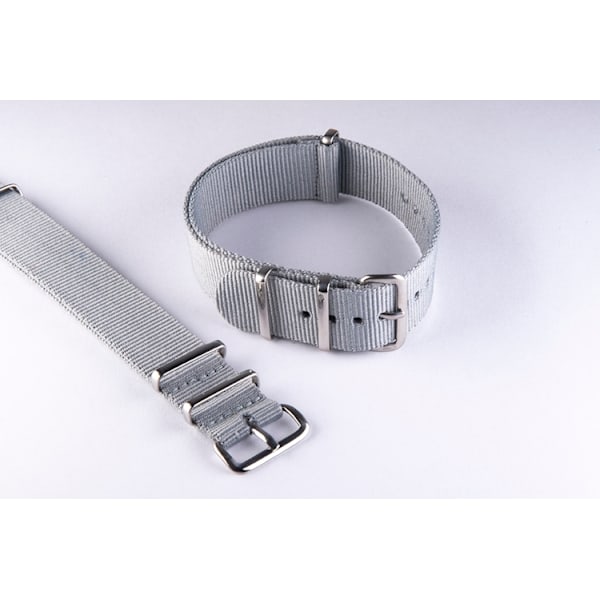 Gråt Nato-rem Grey 18mm