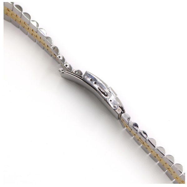 Jubileelinkki tuplalukolla twotone Silver 22mm