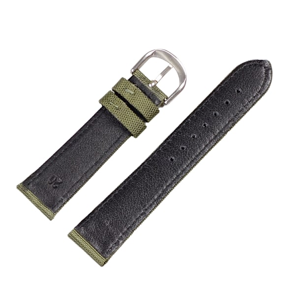 Grönt sailcloth klockarmband Green 24mm