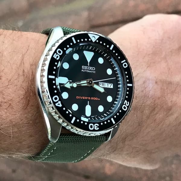 Grønt sejldugsurrem Green 20mm