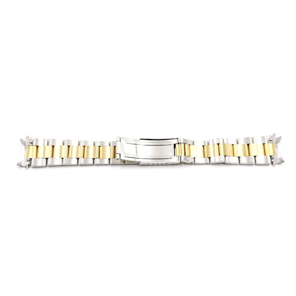 Oysterlänk two tone Silver 20mm