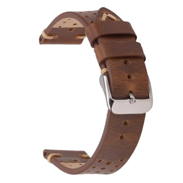 Racing urrem i brunt læder Brown 20mm