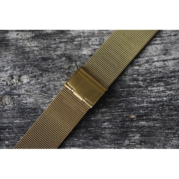 Guld mesh / milanese  klocklänk Gold 18mm