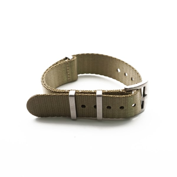 Sikkerhedsseler nato khaki  / guld Khaki 22mm