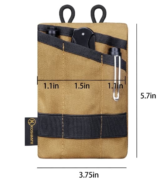 EDC plånbok för pengar och verktyg Grön