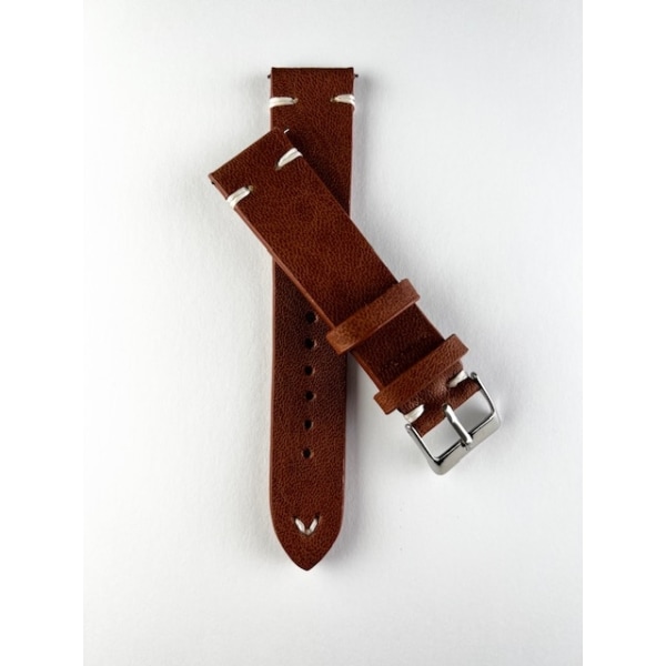 Brunt klockarmband av konstläder Brown 18mm