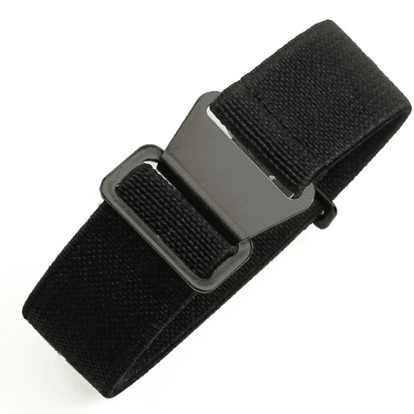 Helt svart Marine Nationale klockarmband Black 22mm