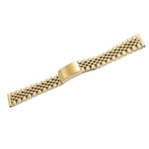 Jubileumslenke gull rett endeledd Gold 20mm