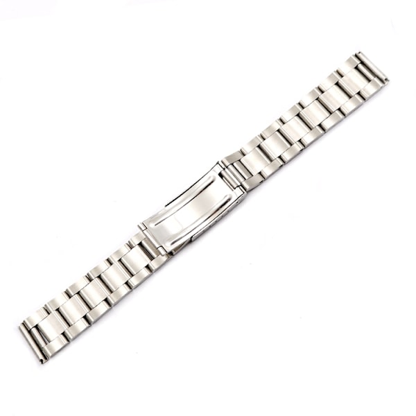 Oysterlänk rak ändbit Silver 19mm
