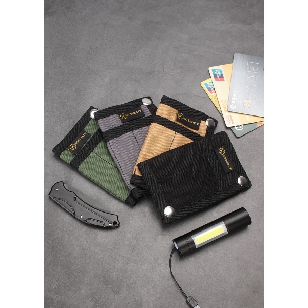 Liten EDC-lommebok for penger og verktøy Grön