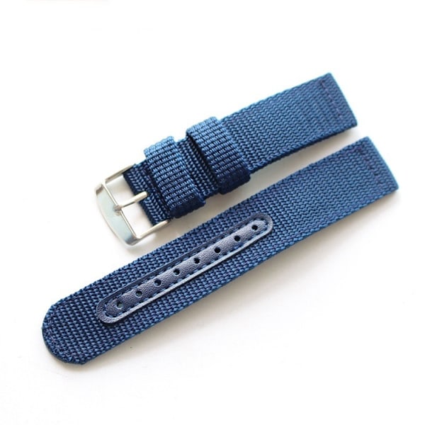 Blått natoband i två delar Blue 22mm