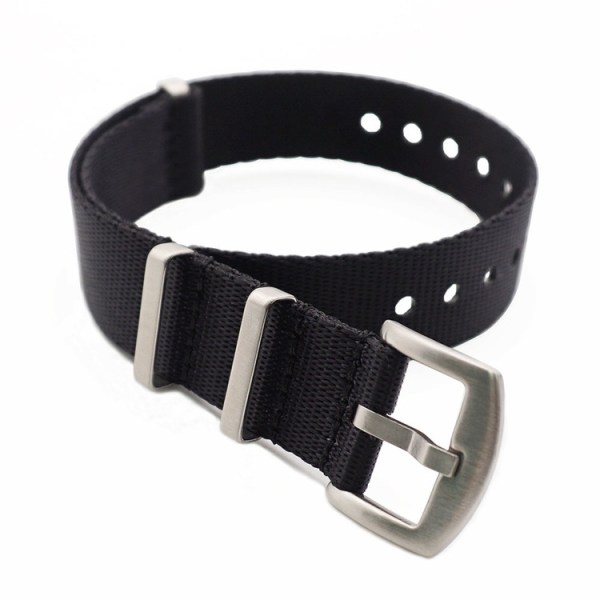 Seatbelt nato svart Black 22mm