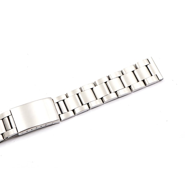 Oysterlänk rak ändbit Silver 19mm