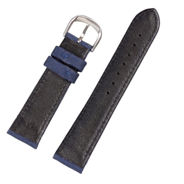 Blått sailcloth klockarmband Blue 22mm