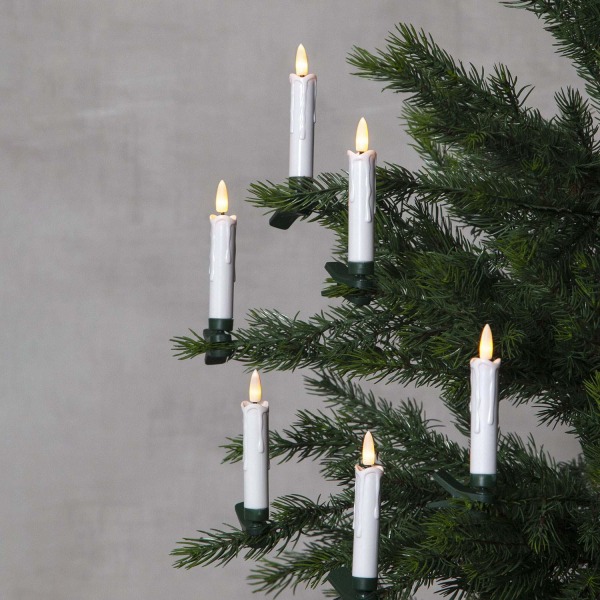 Trådlös julgransbelysning flame 10 LED-ljus me bc6d | Fyndiq
