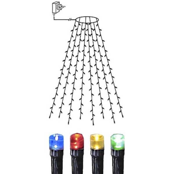 Serie LED granslinga 8x2m 160 LED flerfärgad 503b | Fyndiq