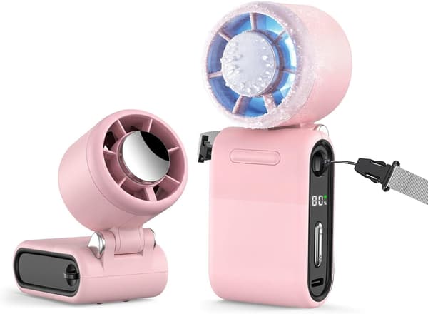 Mini kannettava tuuletin (pinkki)