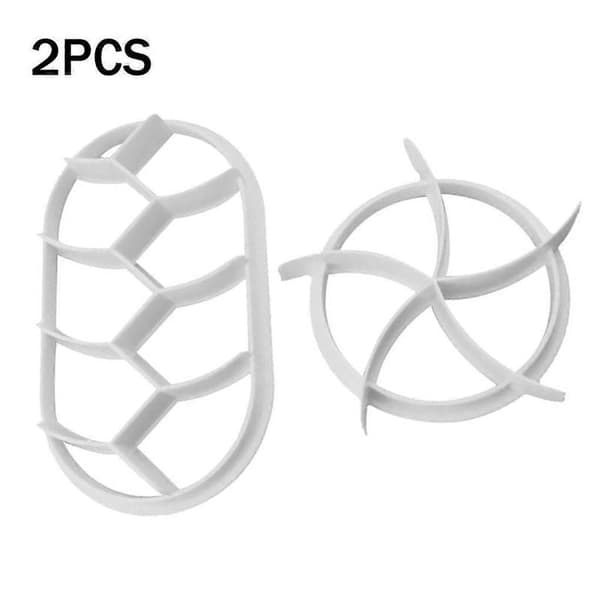 2 stk. brødforme plastforme til formning Non-stick Genanvendeligt bagetilbehør White