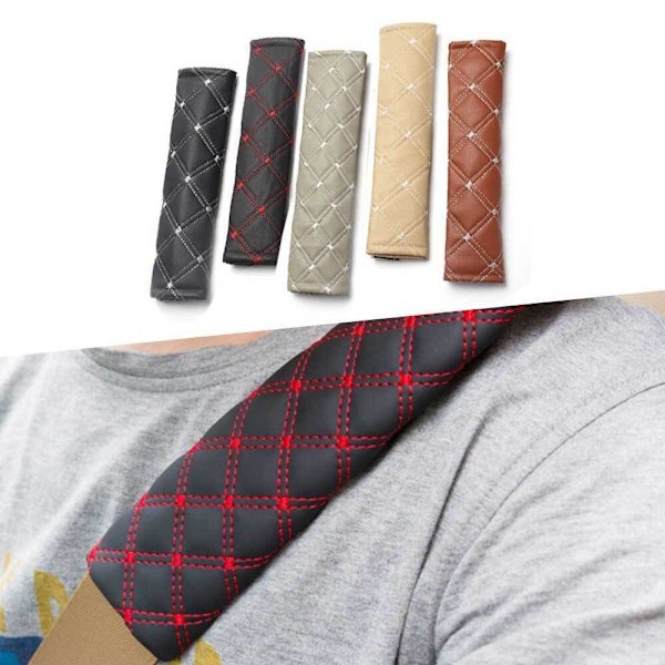 4 stk Cover Puter Skulderputetrekk Rem Gray&white