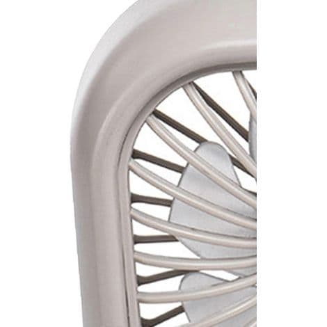 Lille bilventilator, 7 farverige lys, mini bærbar ventilator