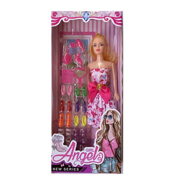 Utsøkt Barbie-dukke sett, stilige skrivebordsdekorrekvisitter, gave til gutter og jenter