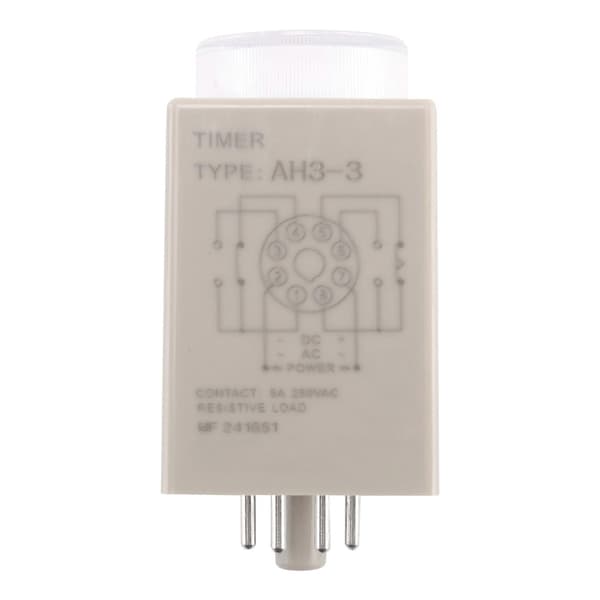 3X DC 12V 0-30 sekunder 30S elektrisk forsinkelsestimer tidsrelæ DPDT 8P med base