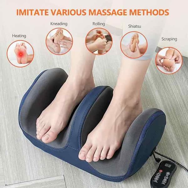Shiatsu-jalkahieroja - Lämpö - 5 tilaa - 3 nopeutta