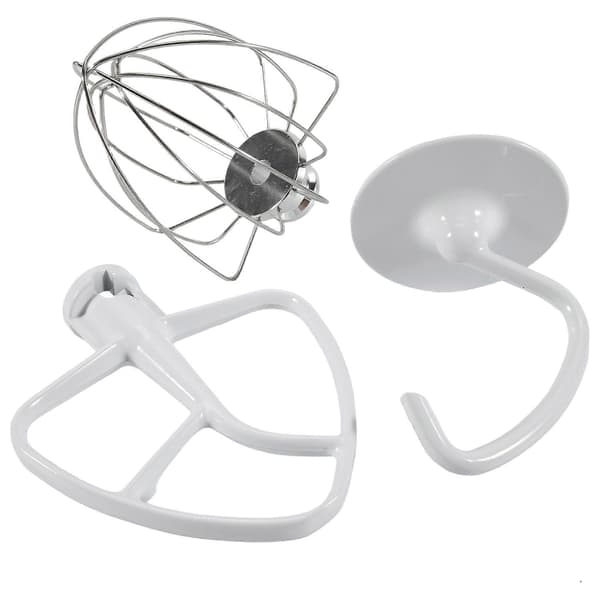 Til Kitchen Aide Tilbehør 4,5-5 Qt Tilt-Head Standmixere til Kitchenaid Dejplade til K45B/K5THCB/K5THBS White & silver