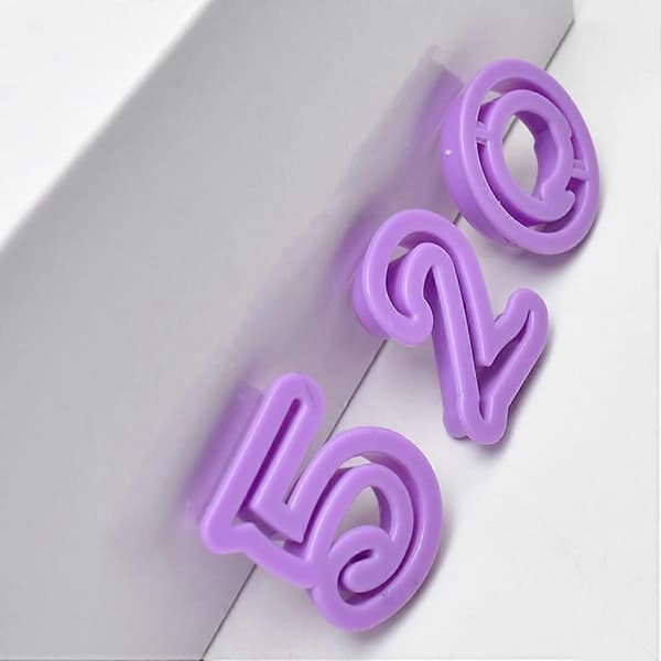 35 pcs/set Plastic Cutting Mold Letter+Number Cutter Baking Mold Fondant Mold Craft DIY Candy Buffets Dessert Tables