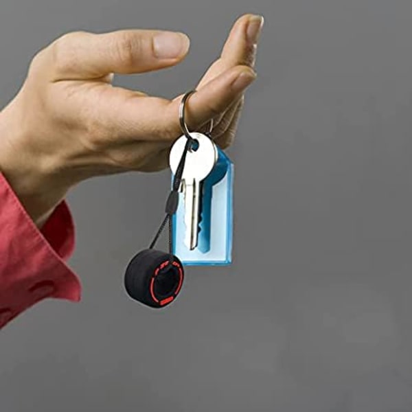 Ultrapehmeä kumi rengas avaimenperä avaimenperä riipukset, suosittu luova simulaatio sarjakuva pieni rengas avaimenperä, pyörän rengas auto avaimenperä