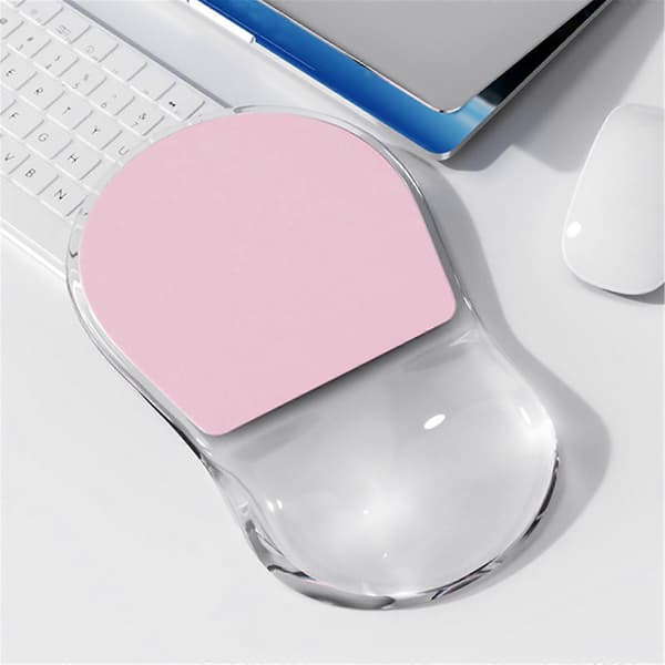 Ergonomisk håndledsstøtte musemåtte Komfortabel håndledsstøtte Skridsikker musemåtte Blød musemåtte til PC Laptop Compu Light green