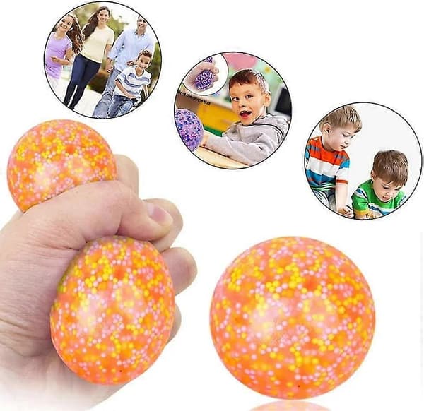 Stressbolde Legetøj, Bløde Klemmebolde Sensorisk Fidget Legetøj Sæt, Stressbold Til Børn Og Voksne Med Angstlindring, Autisme Og ADHD