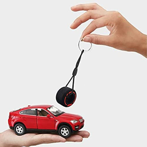 Ultrapehmeä kumi rengas avaimenperä avaimenperä riipukset, suosittu luova simulaatio sarjakuva pieni rengas avaimenperä, pyörän rengas auto avaimenperä