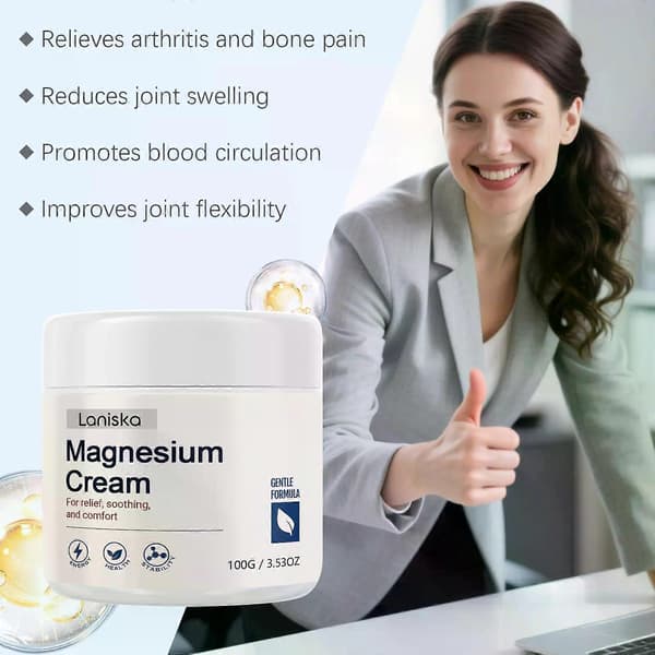 Magnesium Ledvårdskräm, 100g Mild Muskel- och Ledlindrande Massagekräm 1PCS