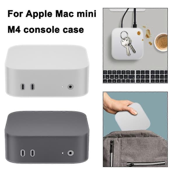 Skyddsfodral för Mac Mini M4 2024 Skyddsfodral, Dator M4 Pro Fodral Transparent