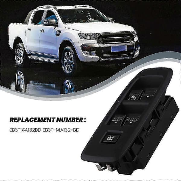 Ford Ranger TKE 2016-2020 Vindusheisbryter Tilbehør Noir